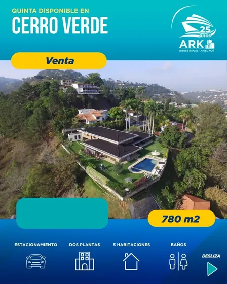 (#1162) Quinta De 780m2 En Urb. Cerro Verde - Caracas