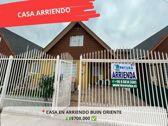 Casa En Arriendo En Alto Buin