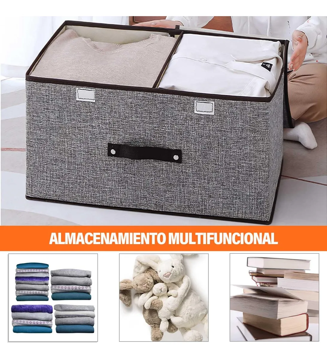 Organizador De Juguetes Caja Almacenamiento Apilable Grande