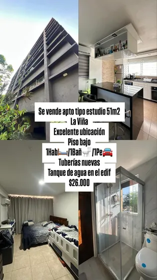 Se Vende Apartamento Tipo Estudio Remodelado En La Viña. An 