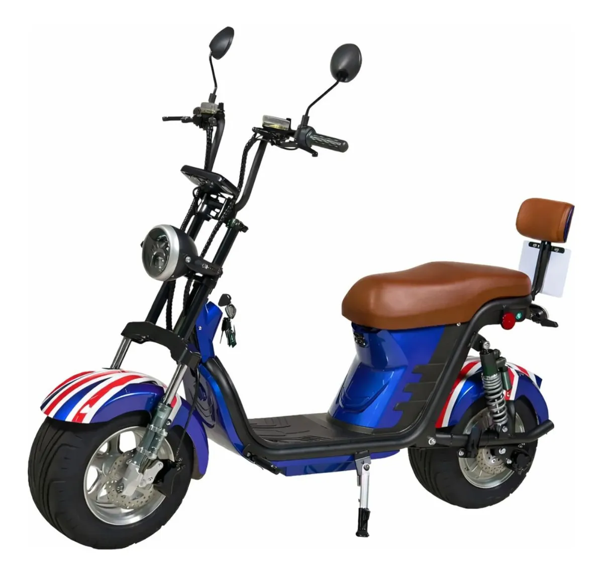Scooter Bicicleta Elétrica X13 1000w Bateria 60v Cor Azul