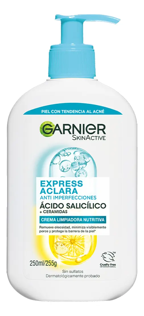 Gel Limpiador Crema Hidratante Anti Imperfecciones Garnier 250ml