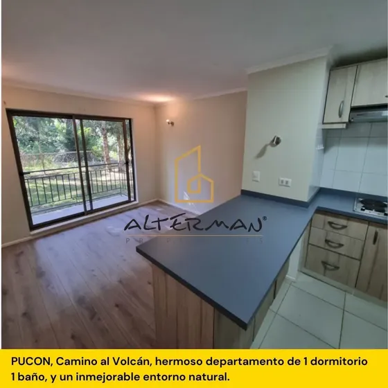 Departamento En Venta De 1 Dorm. Camino Al Volcán