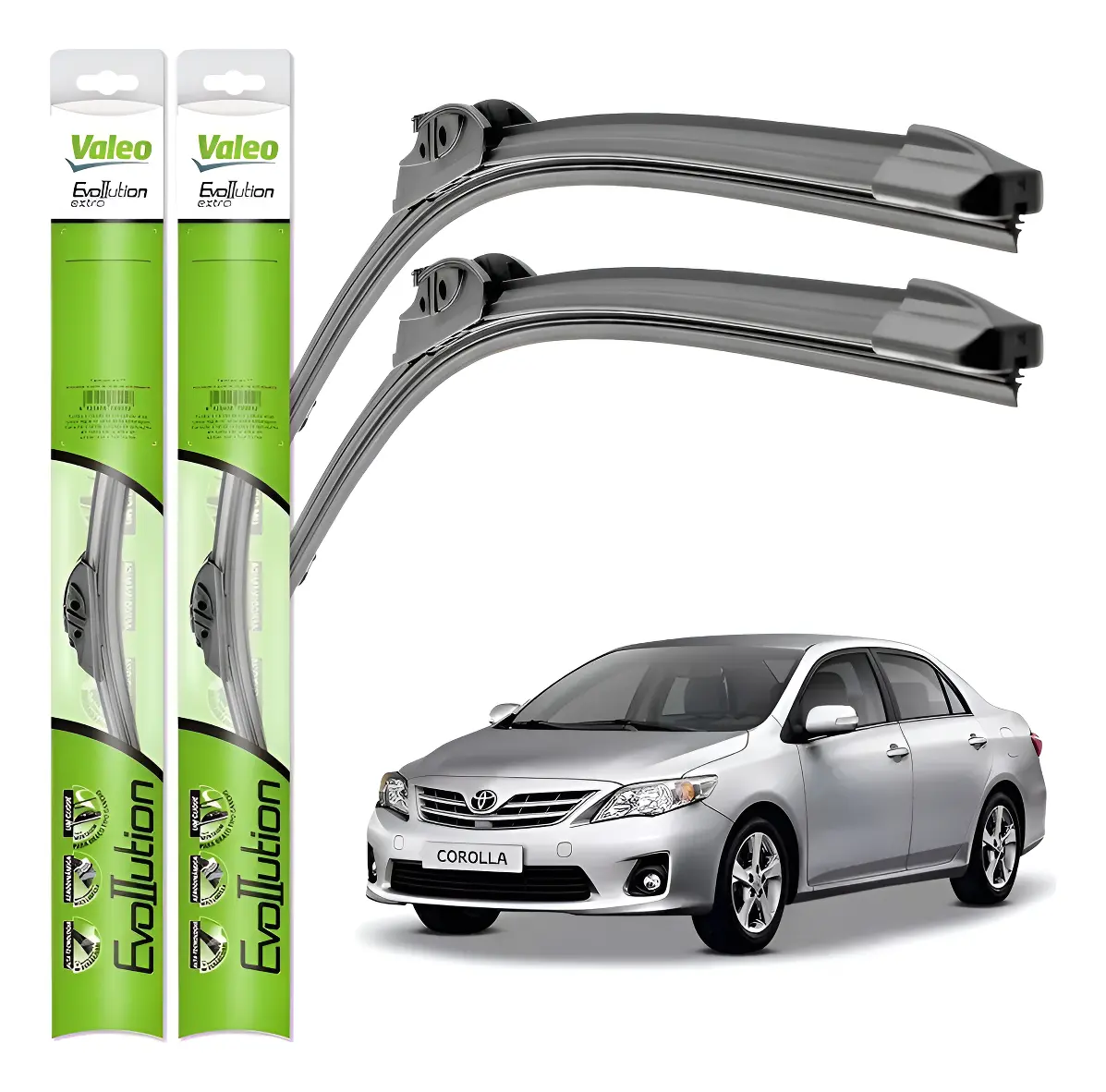 Valeo - Par Palhetas Limpador Parabrisa Crv 2014 A 2021 Honda Cr-v 2014 A 2021