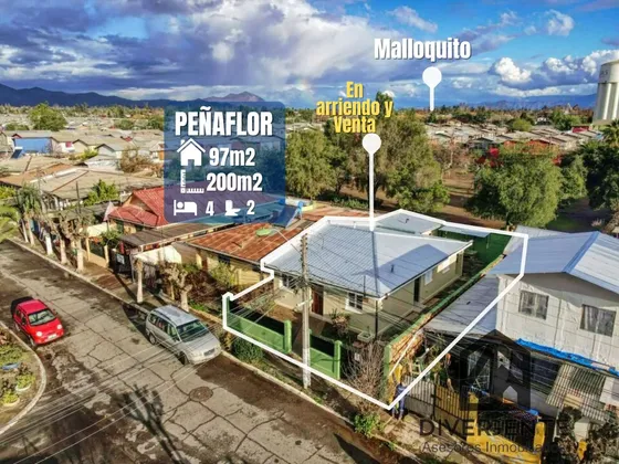 Casa En Venta En Peñaflor, Prácticamente Nueva.
