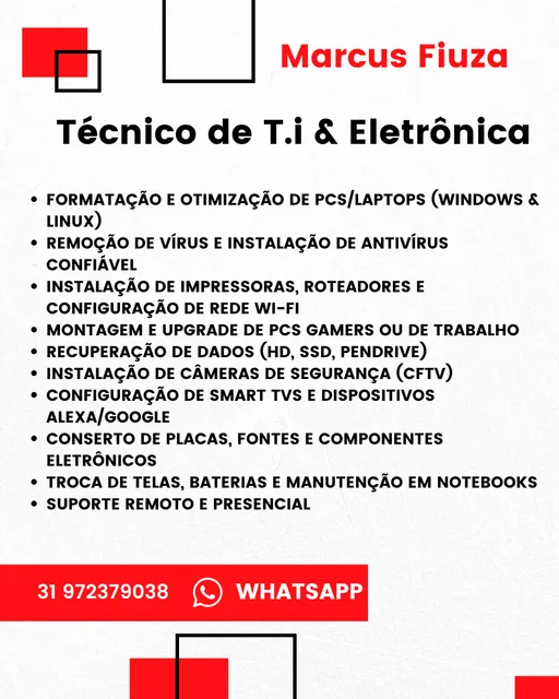 Técnico De T.i | Eletricista 