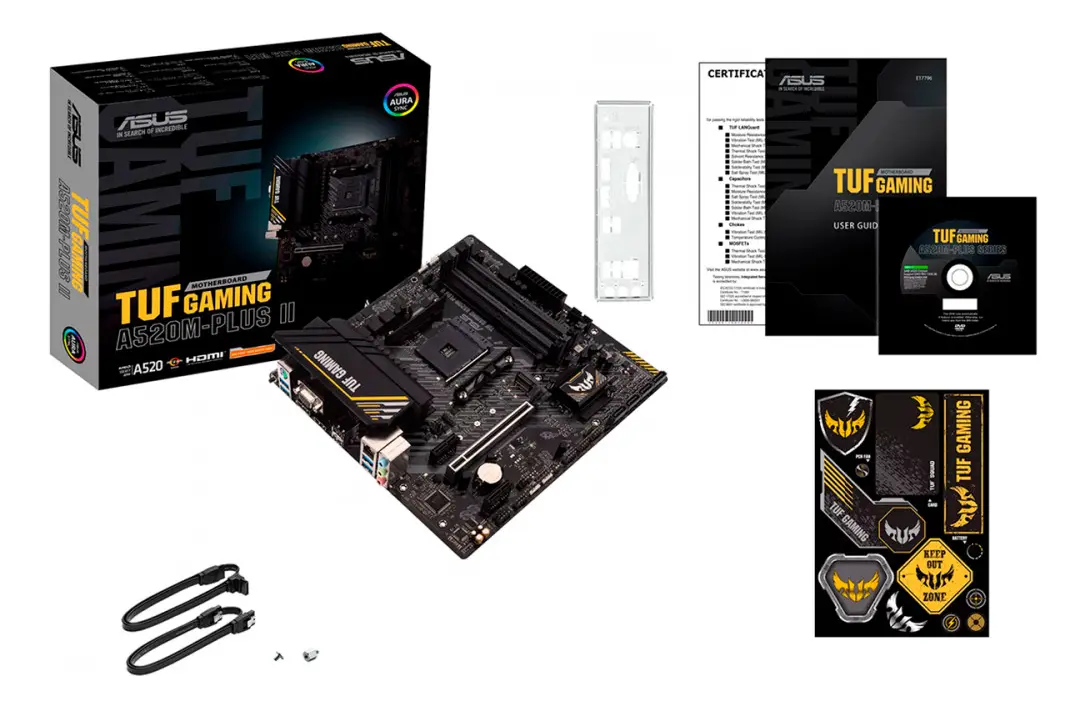 Placa Mae Asus Tuf Gaming A520m-plus Ii Ddr4 Preto