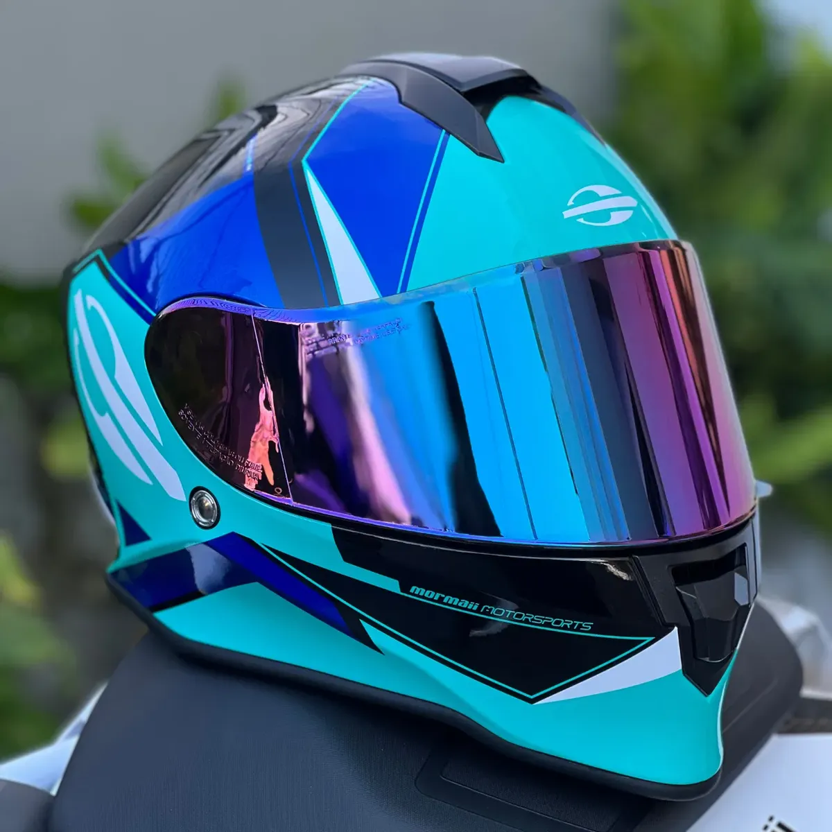 Capacete Moto Mormaii Cinza Masculino + Viseira + Narigueira — foto 5