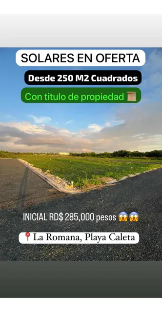 Venta De Solares En La Romana Playa Caleta