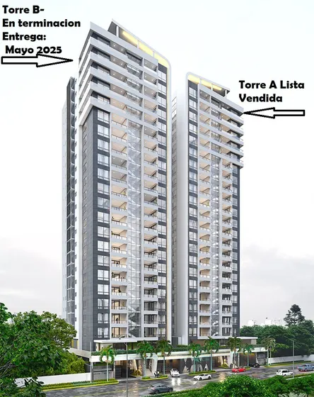 Vive Frente Al Parque Mirador En Torre De Lujo Avenida Anacaona Piscin, Gym, Bar, Terraza, Estudio Bella Vista