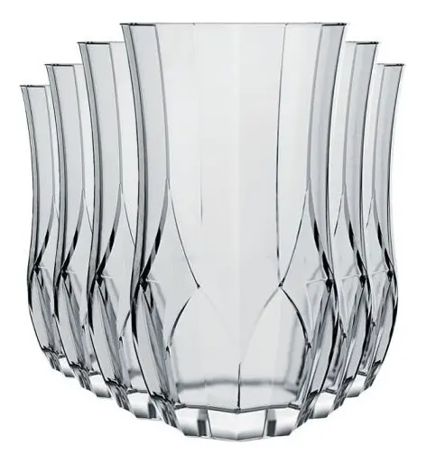 Conjunto de Copos de Vidro Opera Long Drink Nadir Figueredo 360ml 6 Unidades