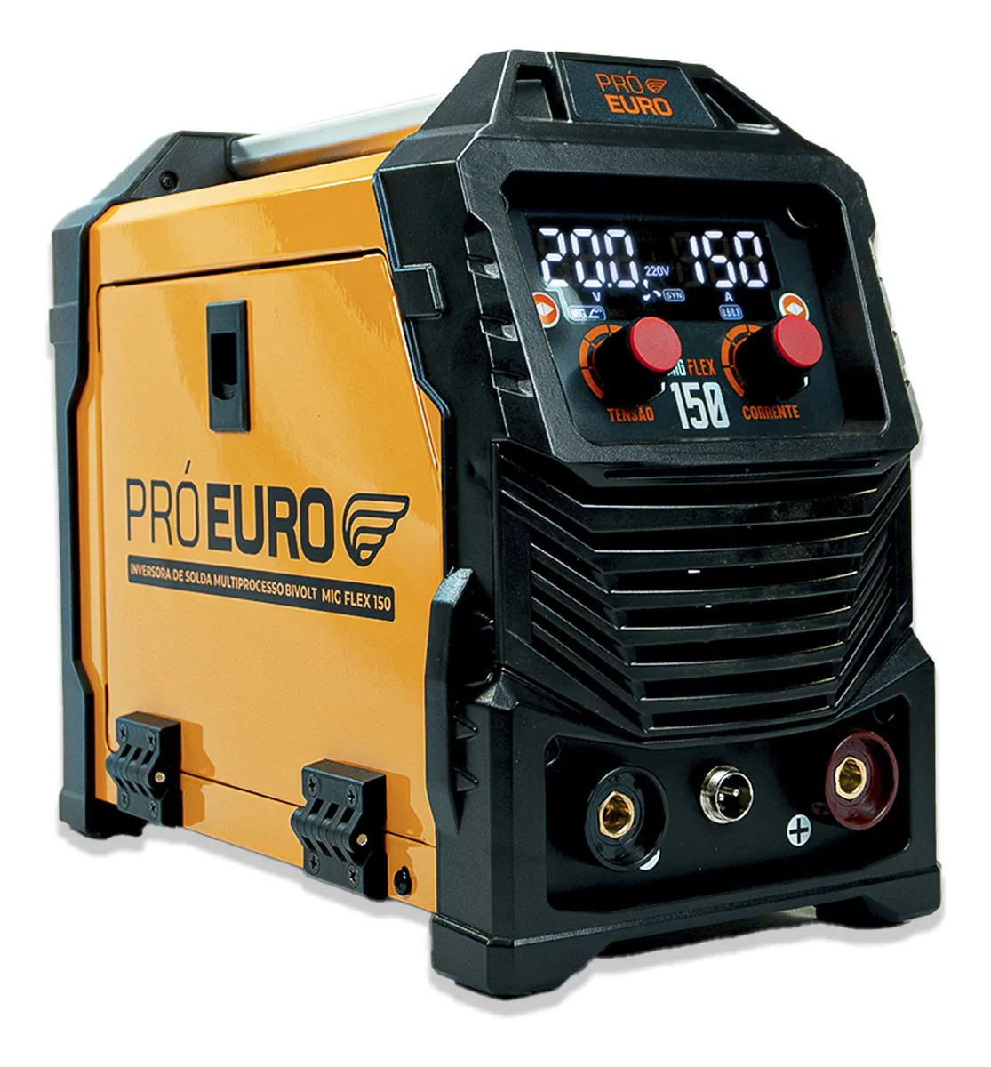 Máquina de Solda Multiprocesso MIG Flex 150a Pró Euro Bivolt MIG sem gás MMA TIG 60Hz