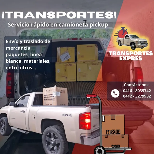 Transportes, Fletes, Viajes, Encomiendas, Envíos, Traslados