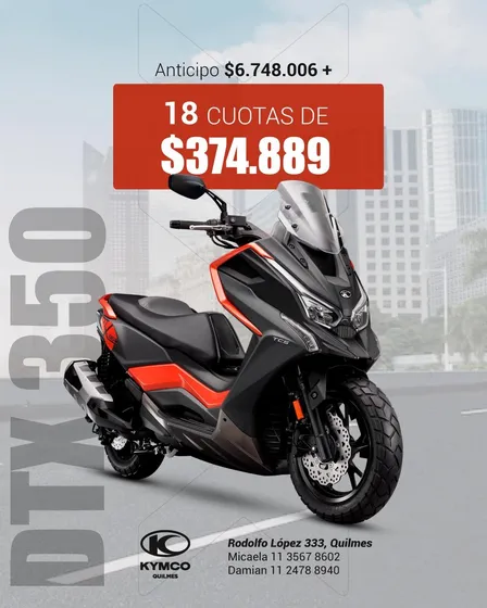 Kymco Dtx 350 Maxiscooter Tcs No Xtown 250 Downtown Sr4
