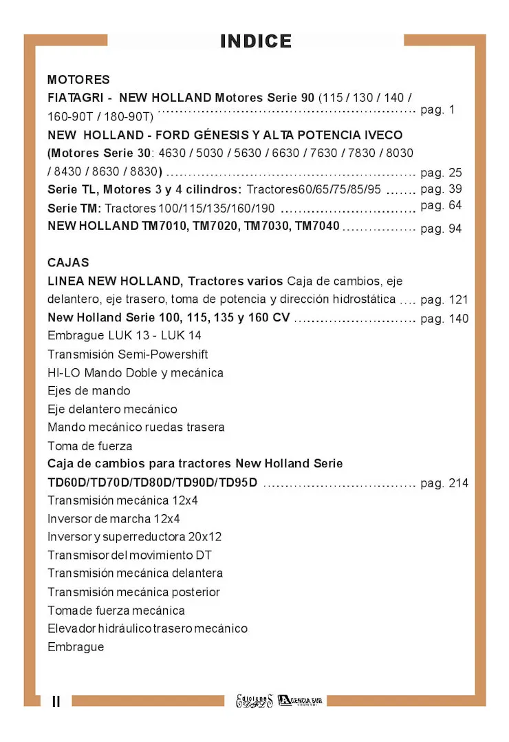 7540-1 Manual de Servicio Motores y Cajas de Tractores NEW HOLLAND
