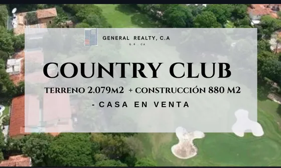Casa En Venta Country Club  2.079 + 880m2 