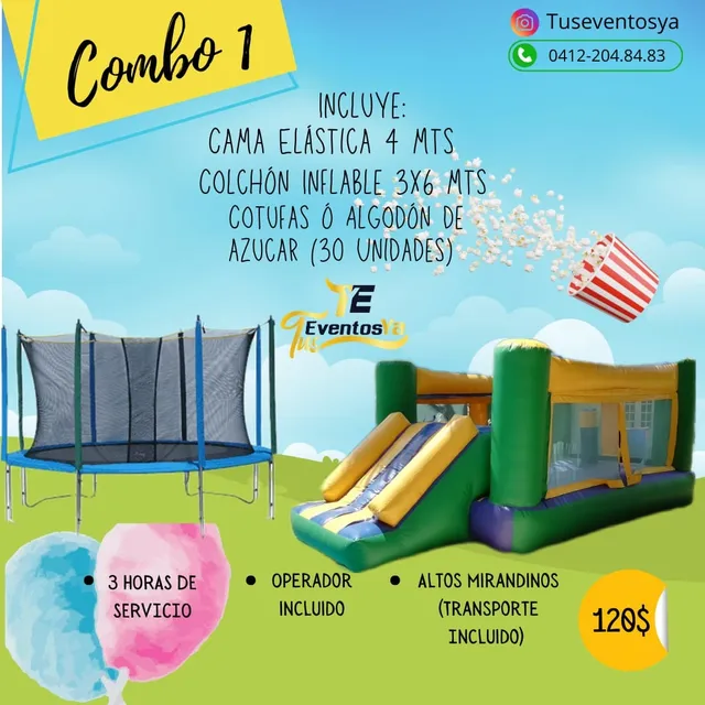Alquiler De Colchones Inflables  Y Camas Elásticas De Niños 