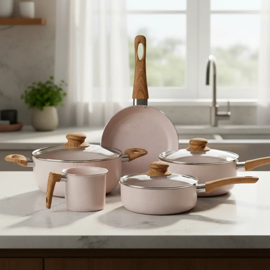 Conjunto Jogo Kit 5 Peças Panelas Fogão Indução Elétrico Gás