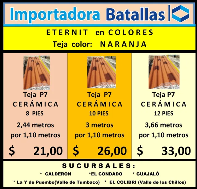 Generadores Eléctricos De Policarbonato Zinc Teja   E1