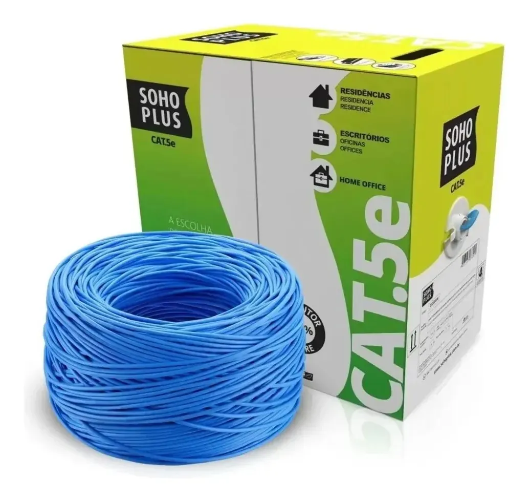 Cabo De Rede Furukawa Cat 5e Caixa 305m Cmx Soho Plus