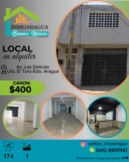 Locales En Alquiler De 500, 200 Y 174 Mts2/ Calle Libertad, Maracay/ Yp1390
