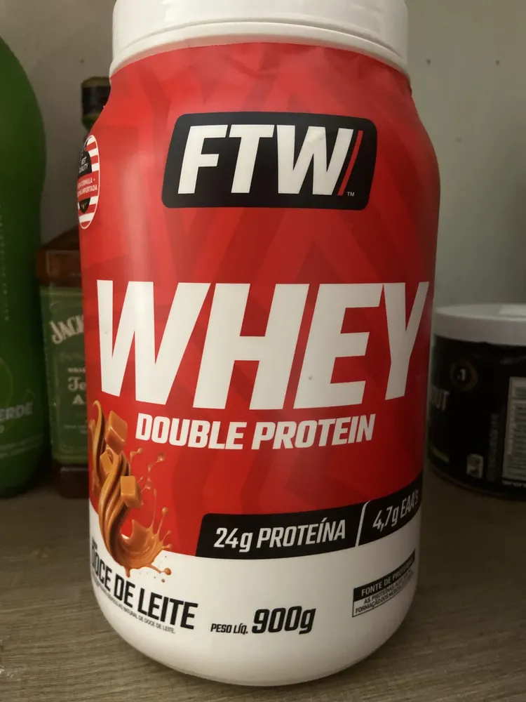 Whey Protein Double Protein 900g Sabor Baunilha - FTW