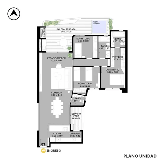 Venta Departamento Abasto Rosario