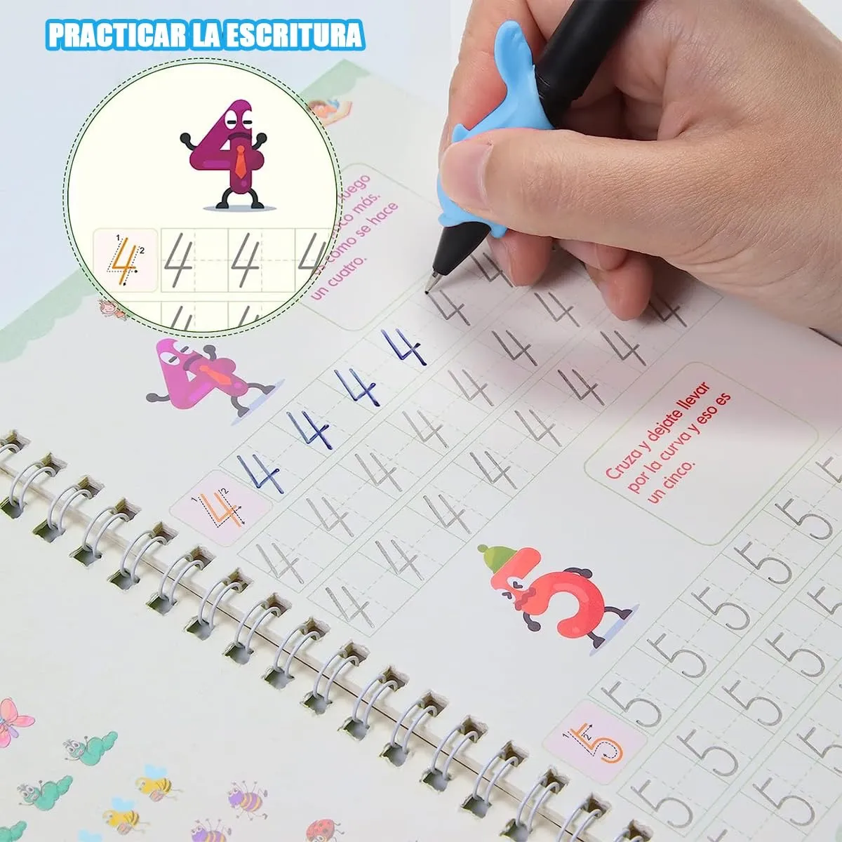 Cuaderno Mágico Educativo Reutilizable Set Completo Kit X4
