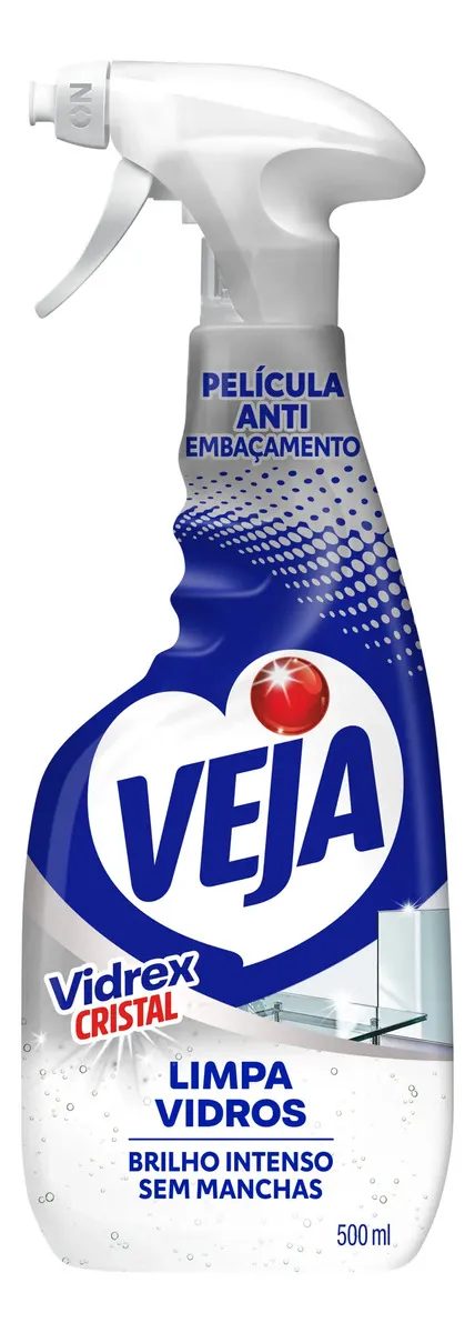 Limpa Vidros Spray Vidrex Cristal 500ml Veja