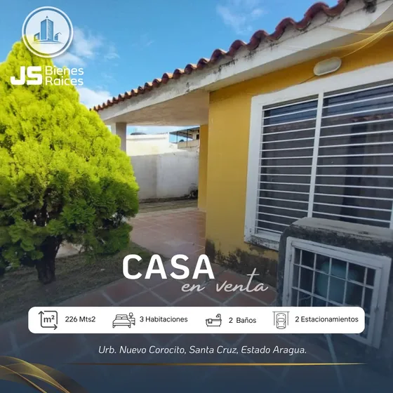 Casa En Venta Urb Corocito Nuevo Santa Cruz 06js