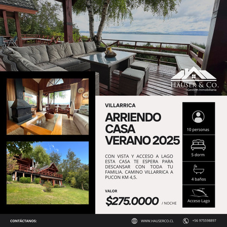 Häuser Arrienda Casa Vista-acceso A Lago Villarrica 10 Pers Häuser Arrienda Casa Vista-acceso A Lago Villarrica 10 Pers