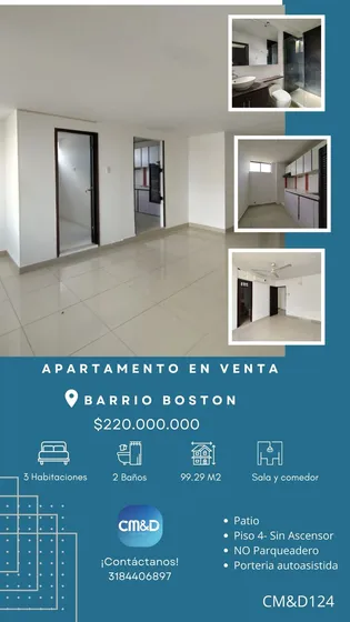 Apartamento Boston- Piso 4 Sin Ascensor (cm&d124).