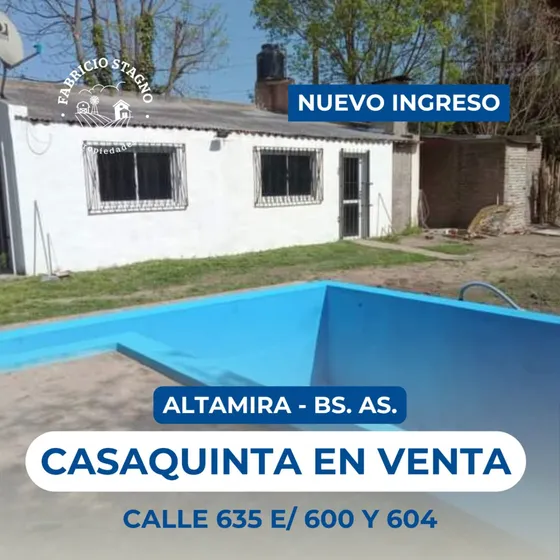 Venta Casa Quinta 1 Dormitorio Mercedes Con Cochera
