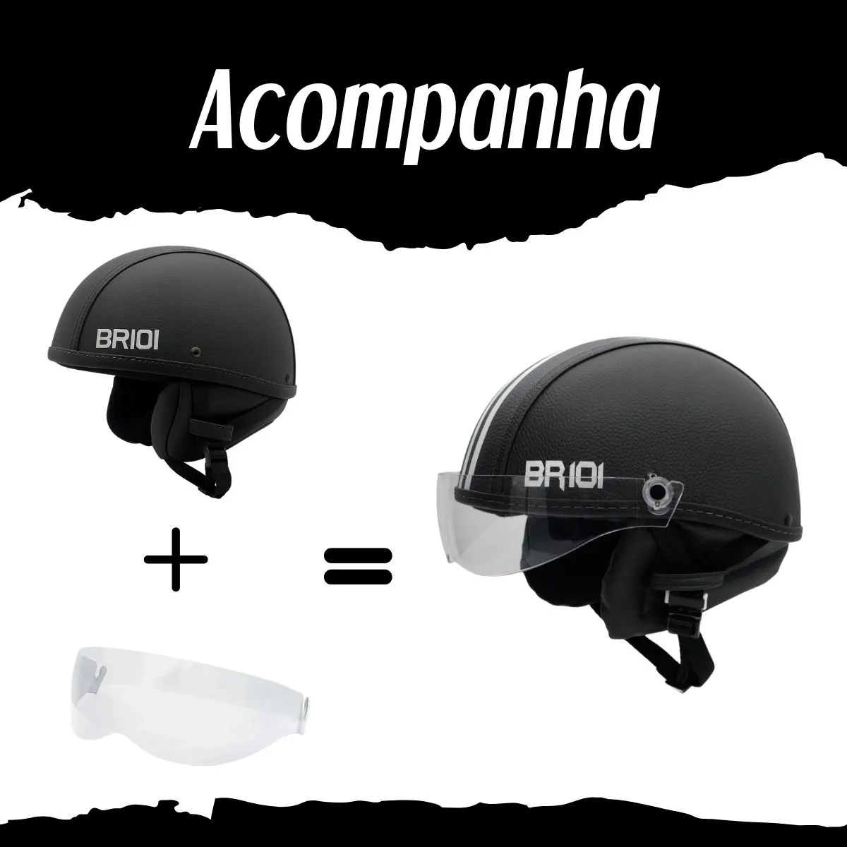 Capacete Coquinho Scooter Bike Elétrica Viseira Cristal — foto 7