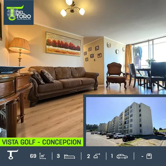 Departamento En Venta De 3 Dorm. En Vista Golf, Concepción