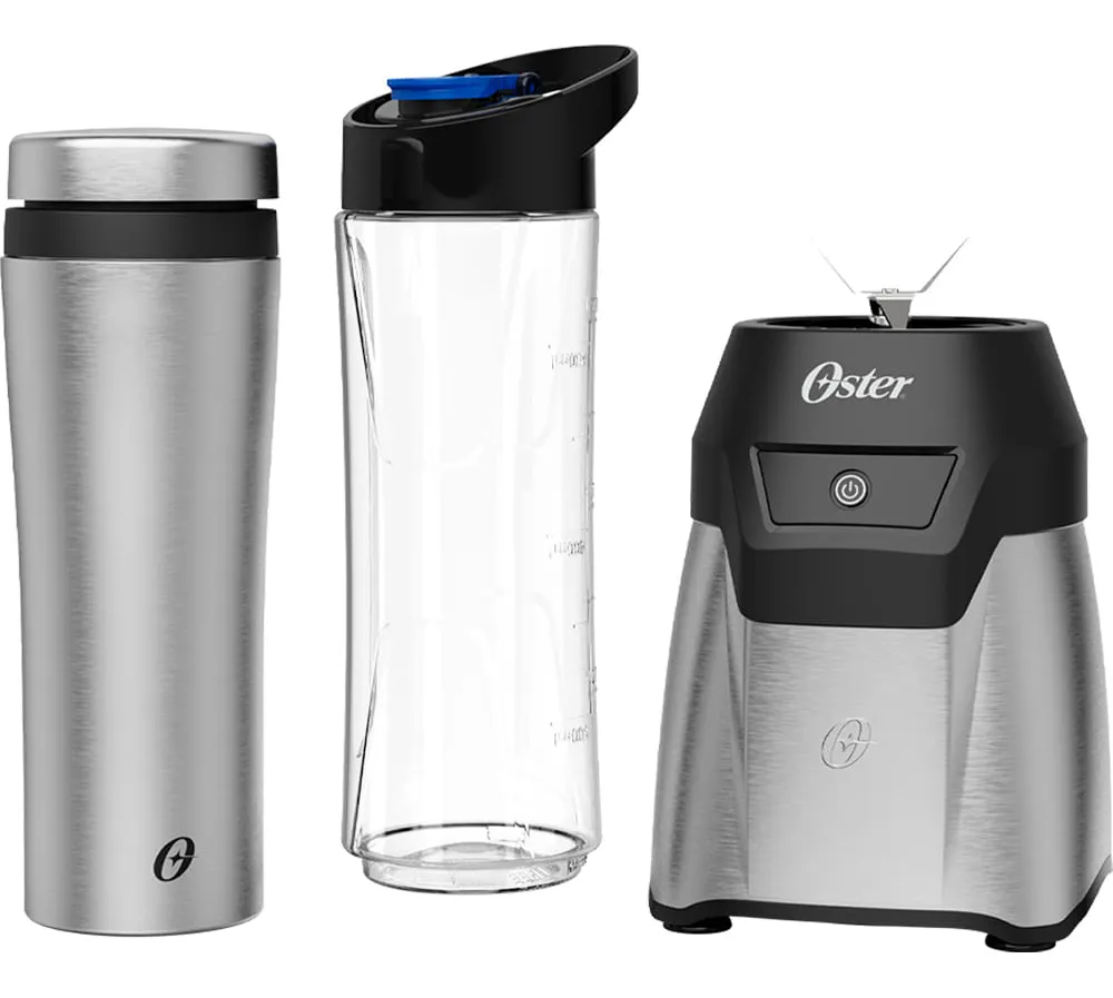 Blender Power Inox Oster Com 2 Jarras To Go Cor Prateado - Imagem 4