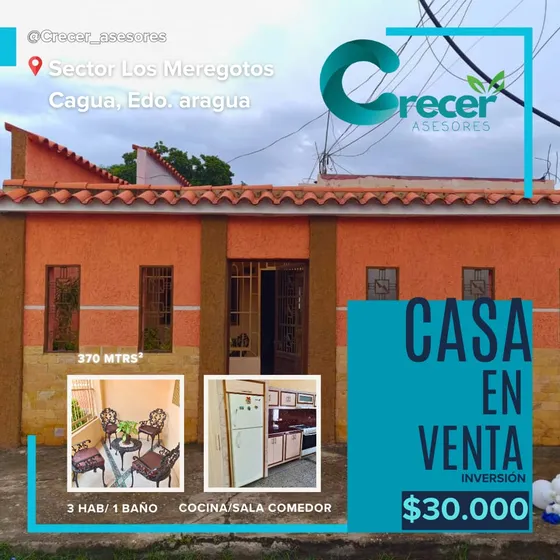 Casa En Centro De Cagua Sector Meregotos