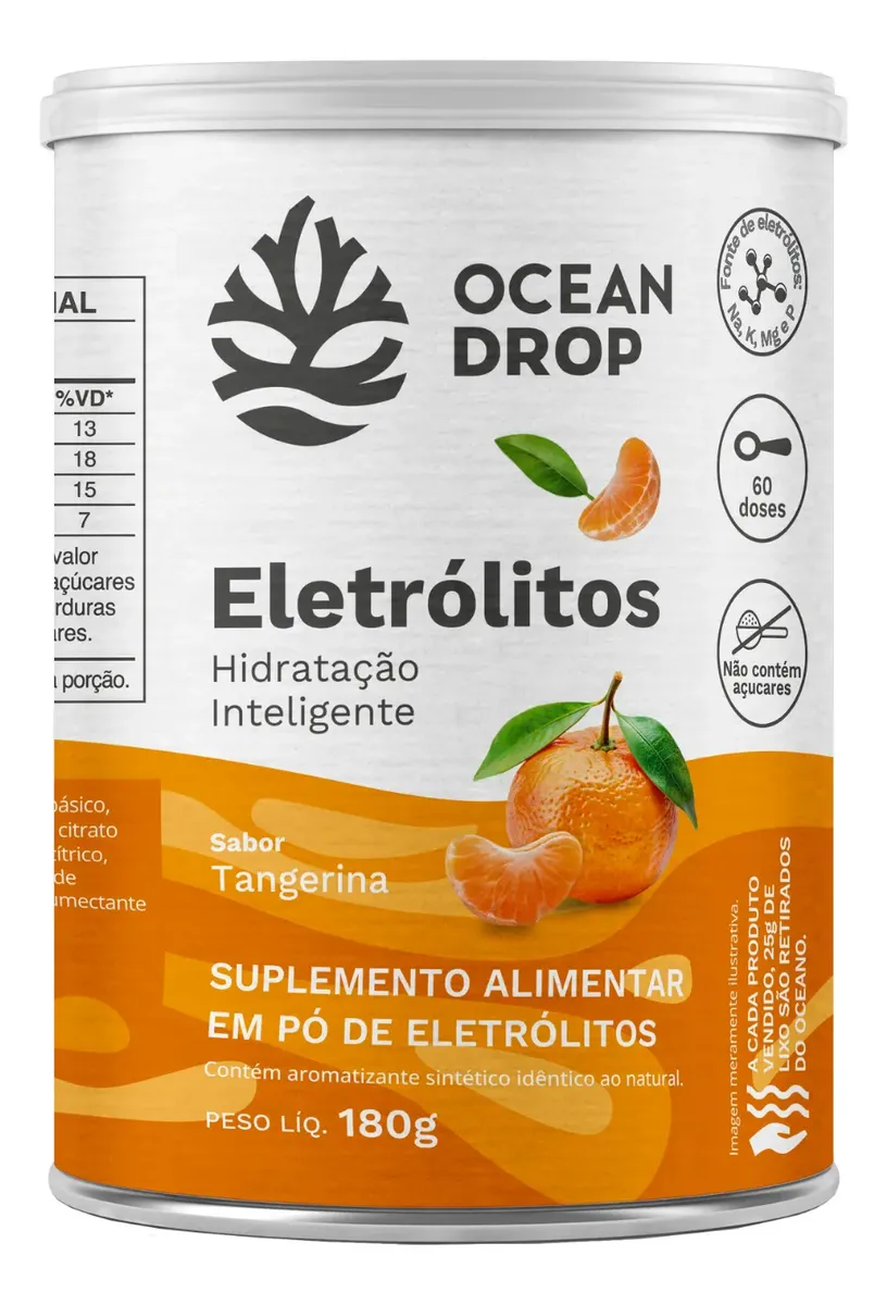 Eletrólitos Ocean Drop Sódio Potássio Fósforo Magnésio