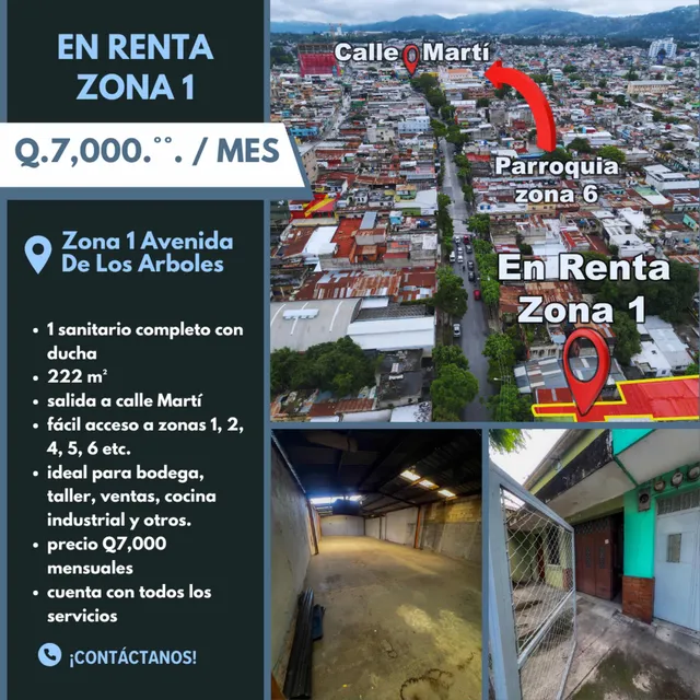 Bodega En Renta En Zona 1