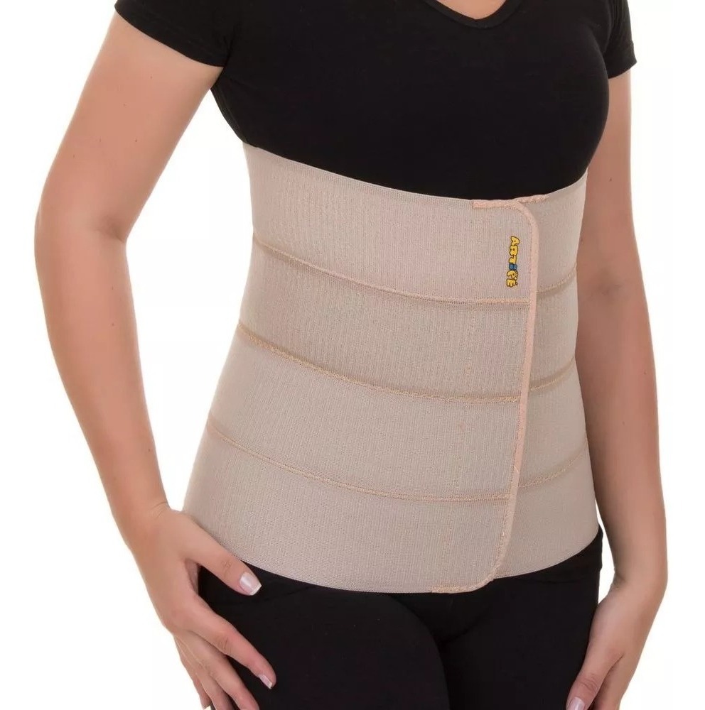 Faixa Abdominal Masculina Pós Cirúrgica Faixa Abdominal Pós Cirurgica Uniss 4 Gomos/painéis Gg 120cm | Mercado