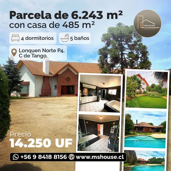 Casa En Venta De 4 Dorm. En Calera De Tango
