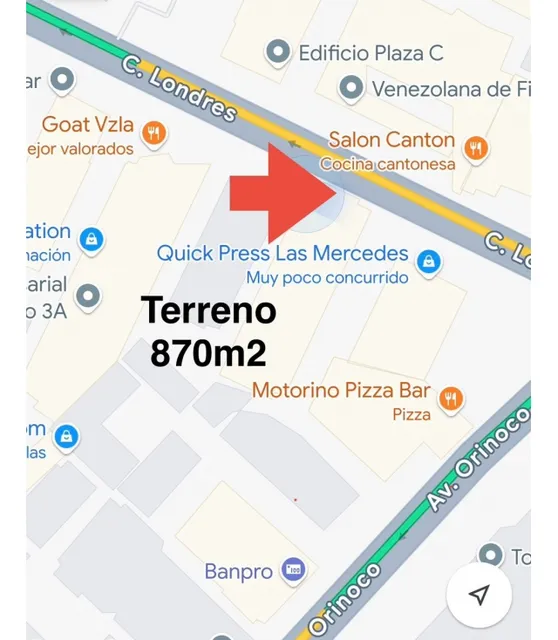 En Venta Terreno Ubicado En Las Mercedes Calle Londres Ccs.