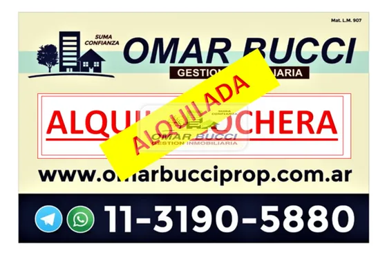 Cochera En Pb Fija En San Justo Alquilada!!