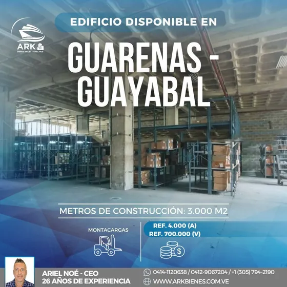 (#1034) Edificio De 3.000 M2 En Guarenas - Guayabal