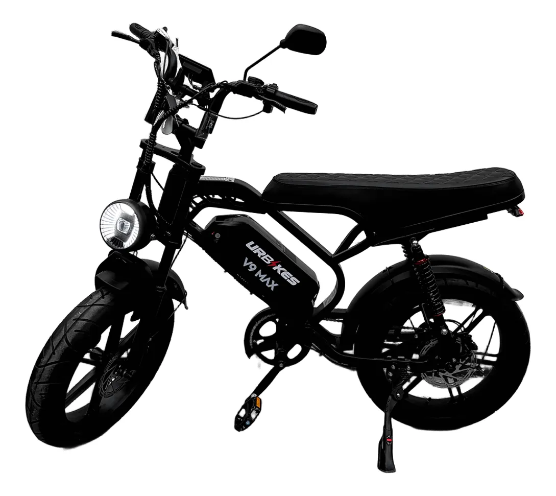 Bicicleta Elétrica V9 Max 1000W 2026 NFC Alarme Shimano 60km
