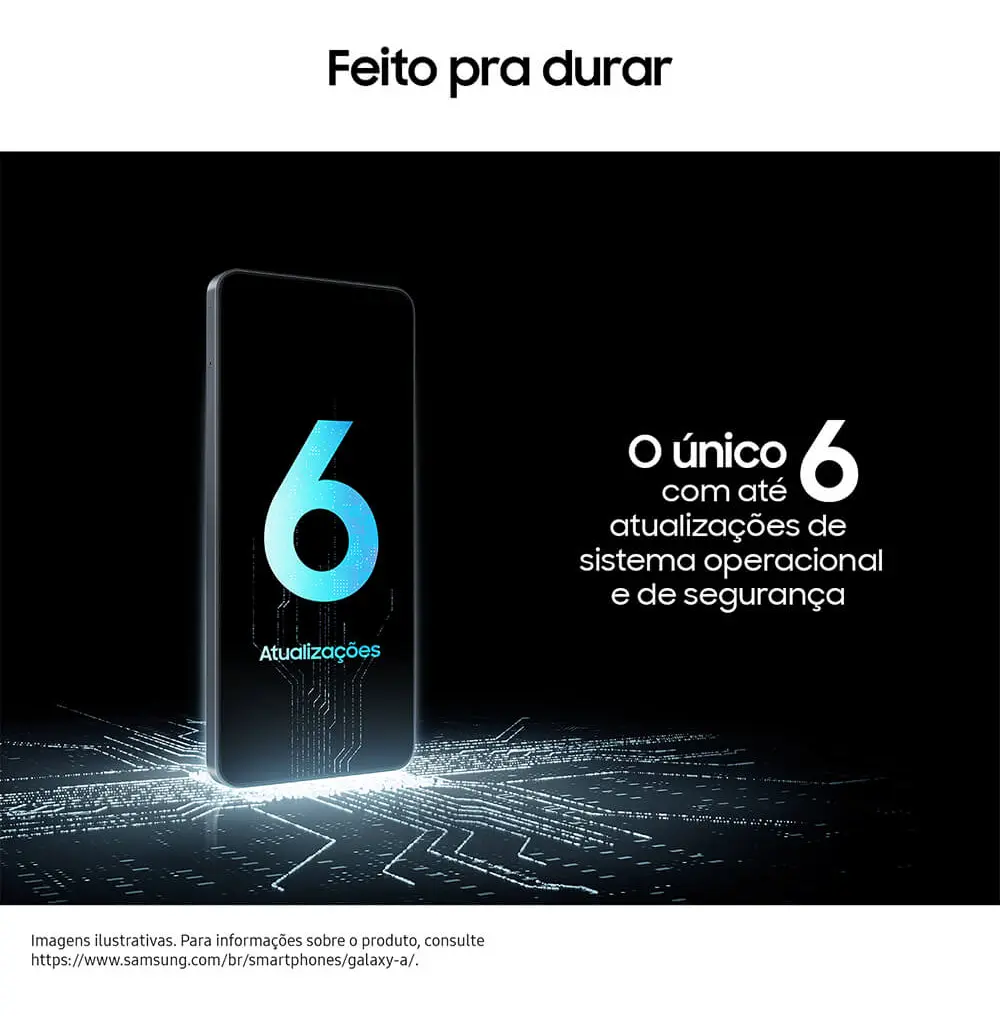 Celular Samsung Galaxy A07 256gb, 8gb, Câmera 50mp, Tela 6.7 , Proteção Ip54, Processador 6nm - Preto - Imagem 3