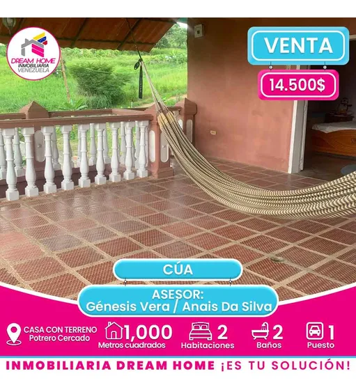 Casa Con Terreno En Venta El Potrero Cercado - Cúa