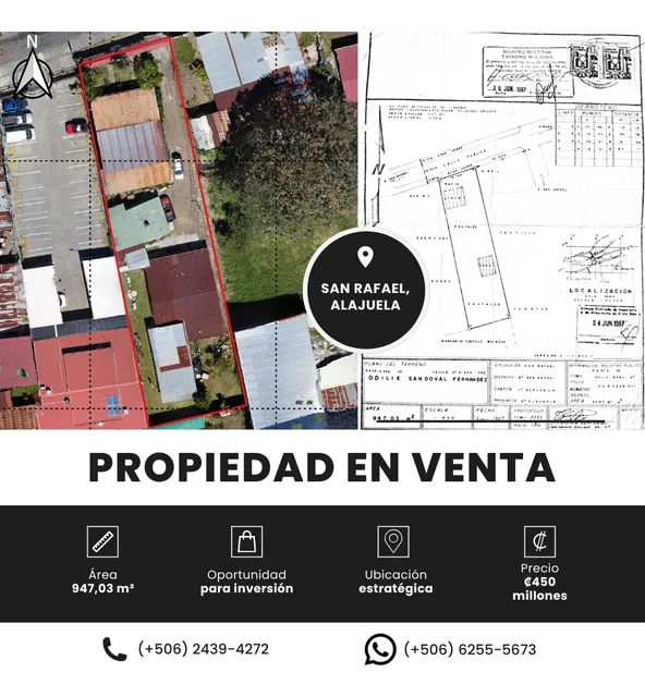 Lote San Rafael Alajuela (947 M²)