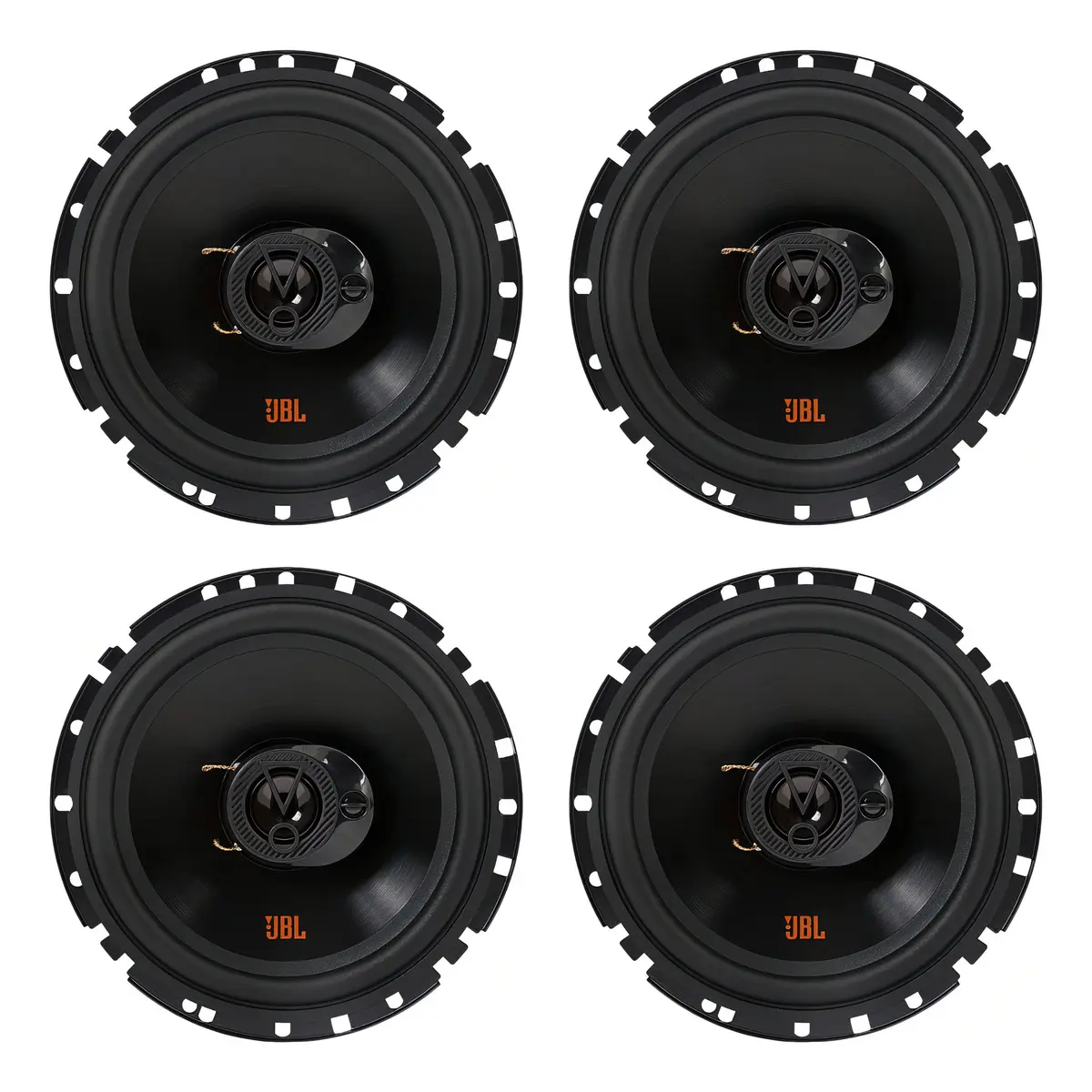 Kit 4 Falantes 6 Polegadas Jbl 6trfx55 Triaxial 220w 4 Ohms Cor Preto