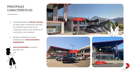 Local Comercial Arriendo 2do Nivel , 146 Mts2 , La Dehesa.